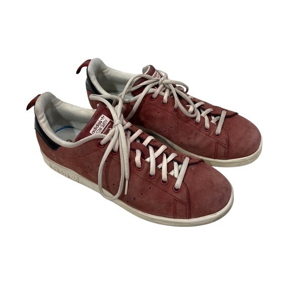 COPY - Adidas Originals Stan Smith Shoes Rust Red Suede Size 10 - Picture 2 of 10